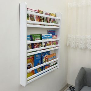 Safir 3 Raflı Kitaplık - Montessori Çocuk Odası Eğitici Kitaplık Raflı